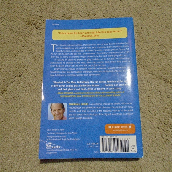 RUNNING ON EMPTY * Marshall Ulrich * Ultra-Runner - Picture 5 of 7